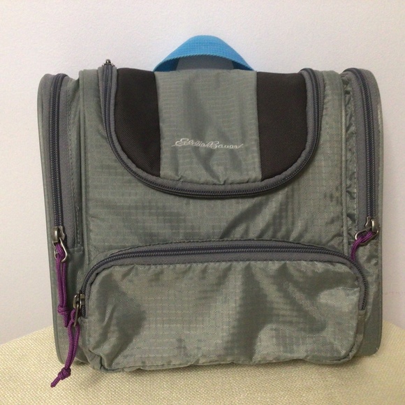 Eddie Bauer Hanging Toiletries Travel Dopp Kit Grey - Picture 1 of 5